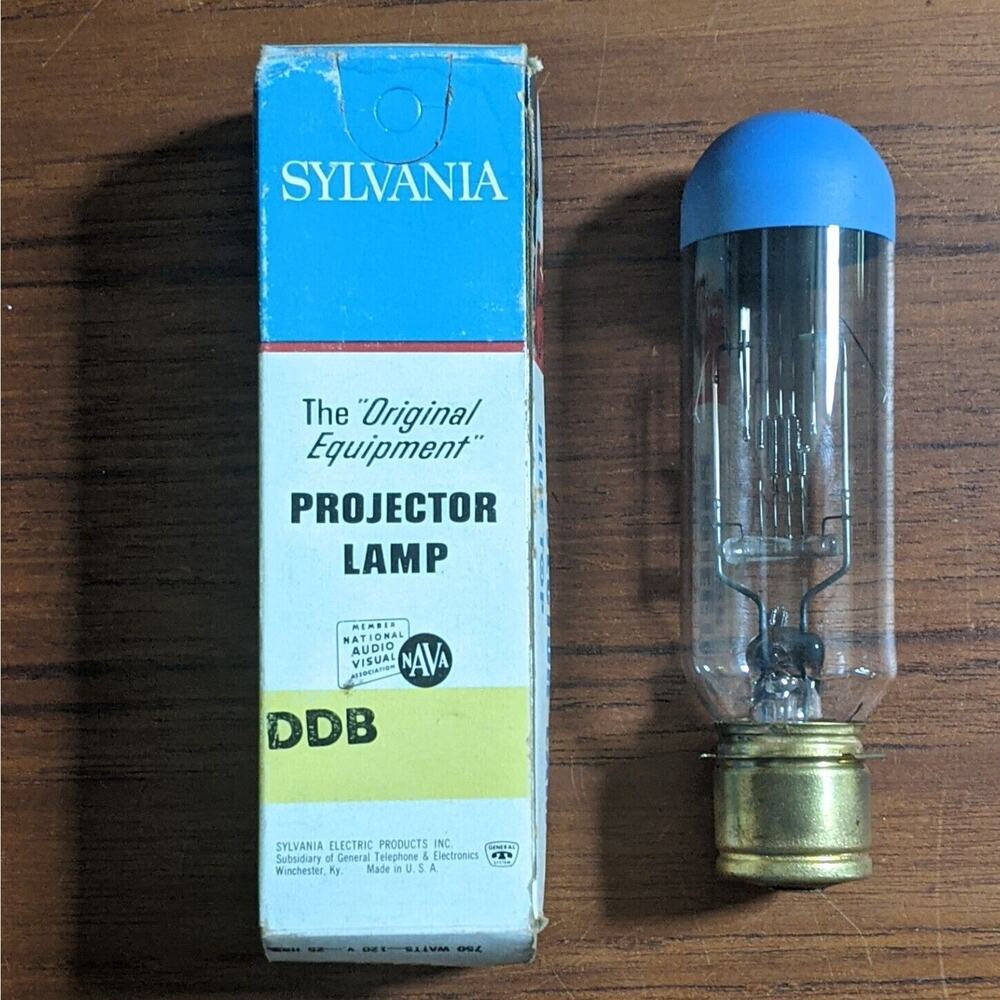 Sylvania Projector Lamp Bulb DDB 750 watts 120v 25 hrs BLUE TOP